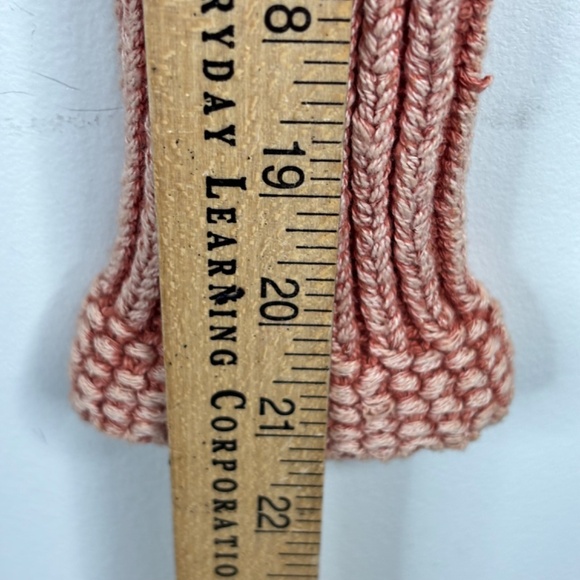 Anthropologie Pilcro Cropped Chunky Cardigan XS Pumpkin Fisherman Cable Knit Y2K - Picture 11 of 12